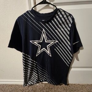 Nike NFL Dallas Cowboys Star Graphic T Shirt Men's Large Navy Blue